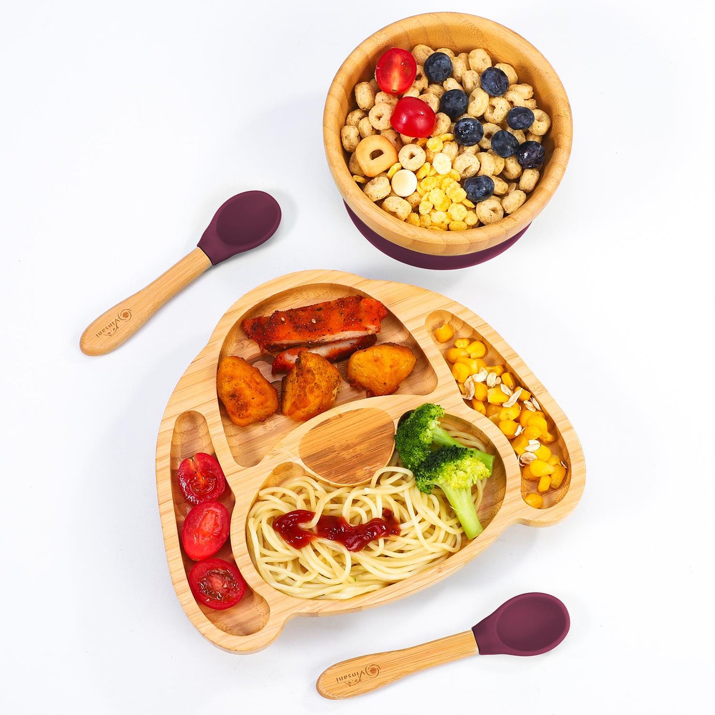 KIDS BAMBOO DOG PLATE,BOWL & SPOON SET - Bamboo Can Do