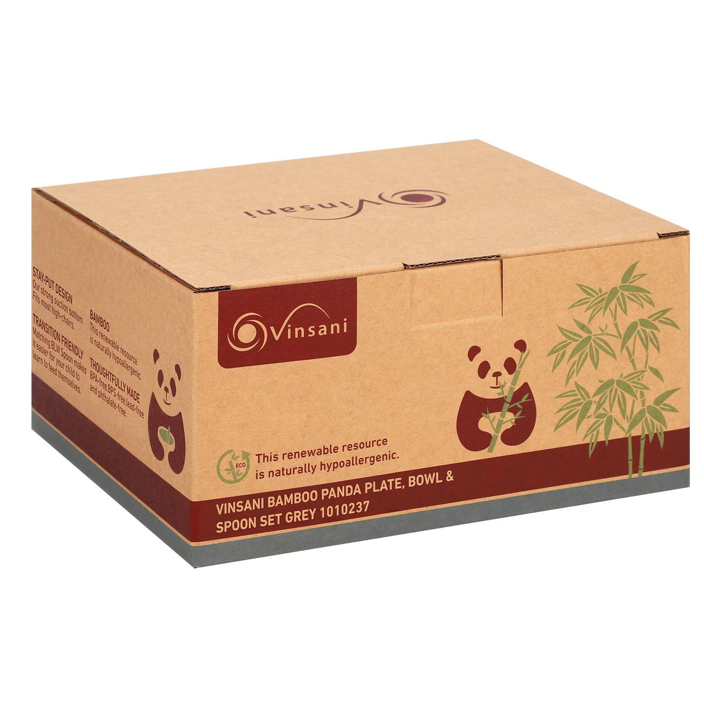 KIDS BAMBOO ELEPHANT PLATE,BOWL & SPOON SET - Bamboo Can Do