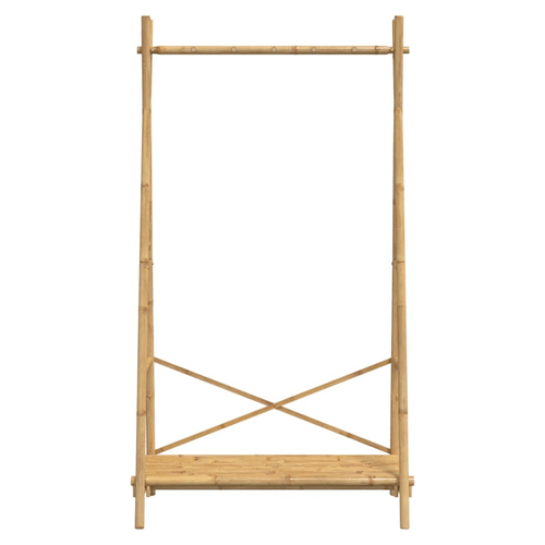 Stylish Bamboo Clothes Rack with Shelf - 102x50x190 cm for Organized Living - Bamboo Can Do