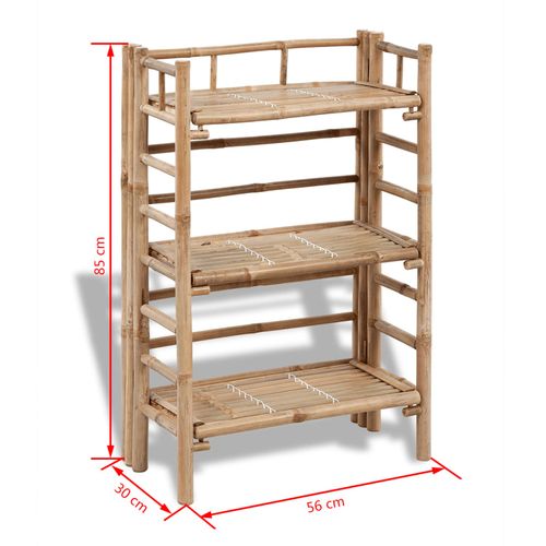 Elegant 3 - Tier Bamboo Shelving - Stylish Home for Your Greenery - Bamboo Can Do