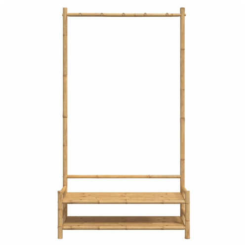 Bamboo Clothes Rack with Shelves - Stylish Storage Solution 103x40x183cm - Bamboo Can Do