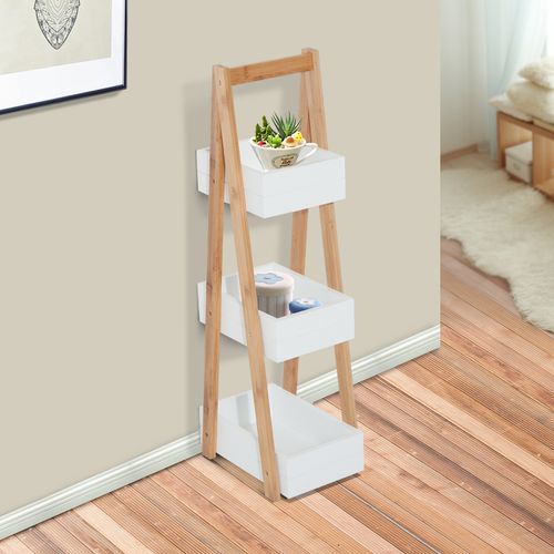Bamboo A - Shape Rack, 3 - Tier Storage Solution - Bamboo Can Do