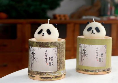 Panda Bamboo Candle Bamboo Pipe Aromatherapy