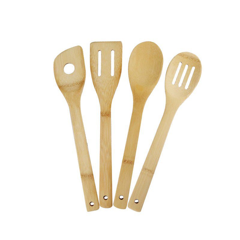 Non - stick Bamboo Kitchen Utensils Set - Bamboo Can Do