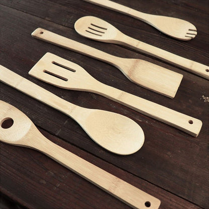 Non - stick Bamboo Kitchen Utensils Set - Bamboo Can Do
