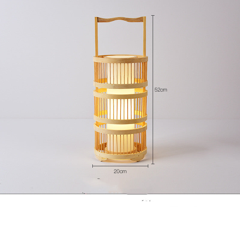 Beautiful Bamboo Floor or Table Lamp