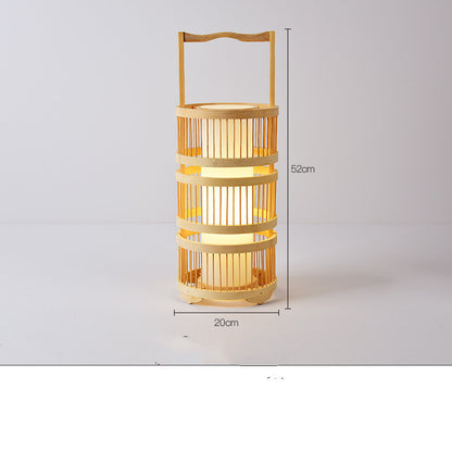 Beautiful Bamboo Floor or Table Lamp