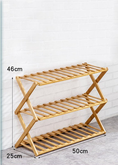 Bamboo 3 or4 Tier Flower Stand