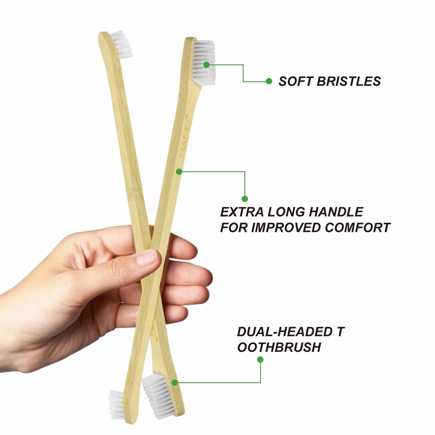 Bamboo Pet Toothbrush 3 Pack
