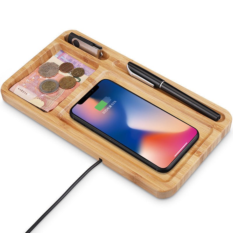Bamboo Wood WirelesscMobile Charger - Bamboo Can Do