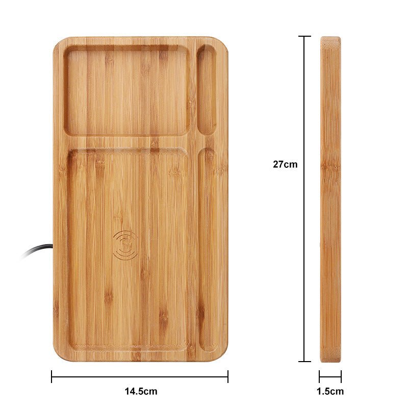 Bamboo Wood WirelesscMobile Charger - Bamboo Can Do