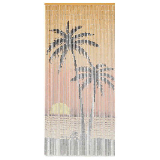 Bamboo Door Curtain - Elegant Multicolour Design, 90x200 cm - Bamboo Can Do
