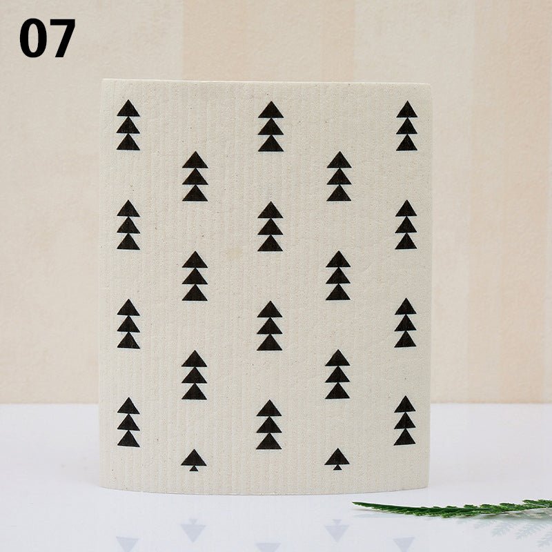 Eco - Friendly Super Absorbent Bamboo Dishcloth - Quick Dry & Easy Cleanup In Multple Fun Designs! - Bamboo Can Do