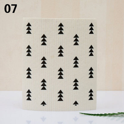 Eco - Friendly Super Absorbent Bamboo Dishcloth - Quick Dry & Easy Cleanup In Multple Fun Designs! - Bamboo Can Do