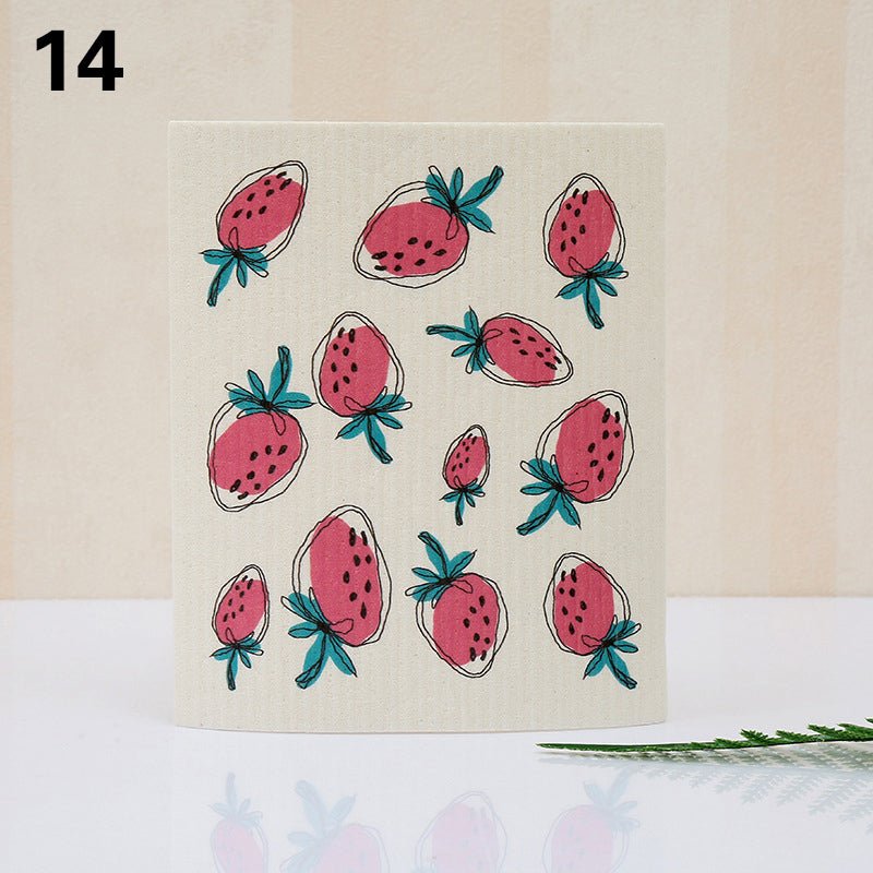 Eco - Friendly Super Absorbent Bamboo Dishcloth - Quick Dry & Easy Cleanup In Multple Fun Designs! - Bamboo Can Do