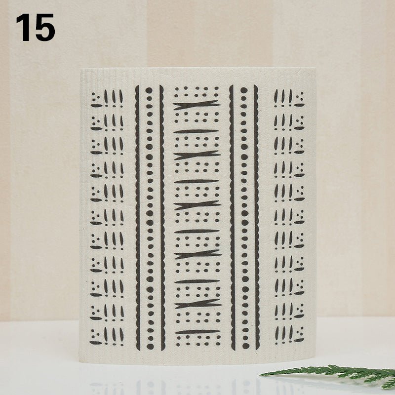 Eco - Friendly Super Absorbent Bamboo Dishcloth - Quick Dry & Easy Cleanup In Multple Fun Designs! - Bamboo Can Do