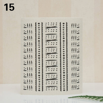 Eco - Friendly Super Absorbent Bamboo Dishcloth - Quick Dry & Easy Cleanup In Multple Fun Designs! - Bamboo Can Do