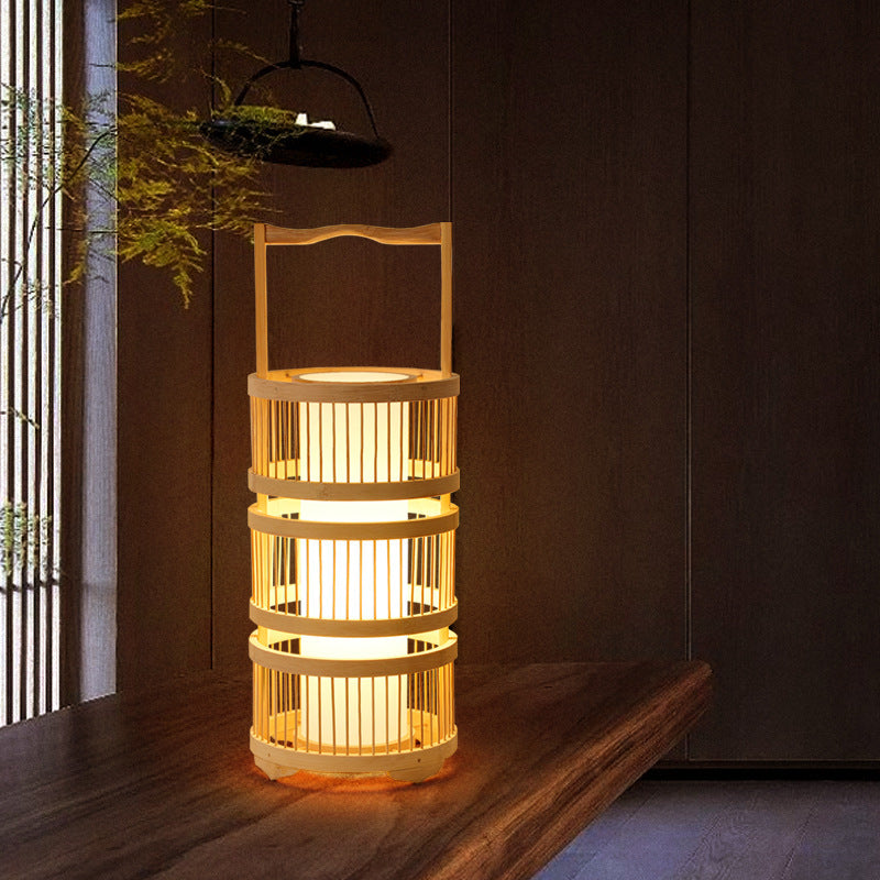 Beautiful Bamboo Floor or Table Lamp