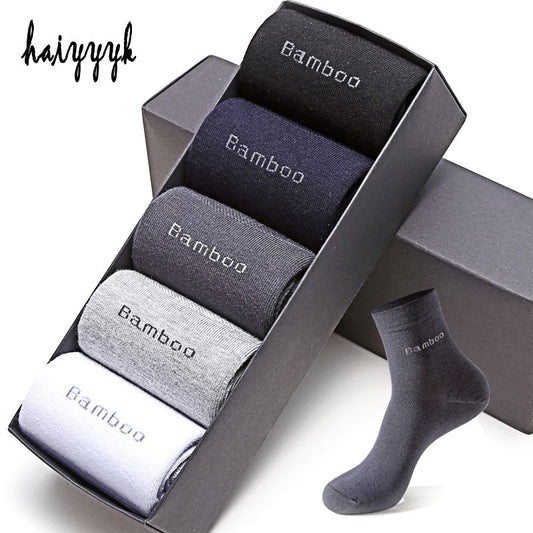 Bamboo Bliss: 5 Pairs of Soft, Stylish Casual Socks for Everyday Comfort - Bamboo Can Do