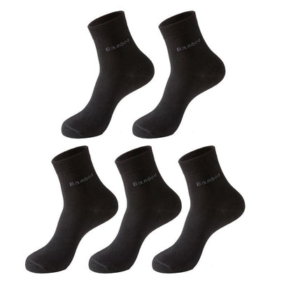 Bamboo Bliss: 5 Pairs of Soft, Stylish Casual Socks for Everyday Comfort - Bamboo Can Do