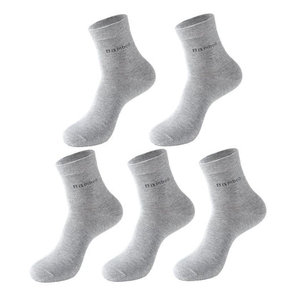 Bamboo Bliss: 5 Pairs of Soft, Stylish Casual Socks for Everyday Comfort - Bamboo Can Do