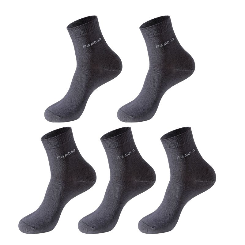 Bamboo Bliss: 5 Pairs of Soft, Stylish Casual Socks for Everyday Comfort - Bamboo Can Do