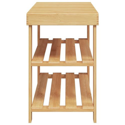 vidaXL Shoe Rack 3-Tier 70x27.5x45 cm Bamboo
