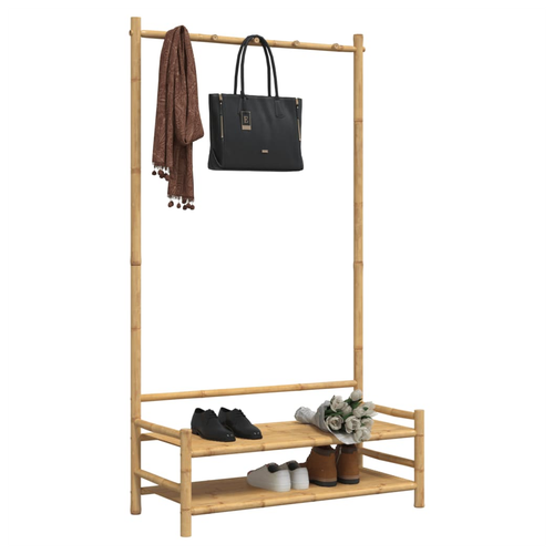 vidaXL Clothes Rack with Shelves 103x40x183 cm Bamboo