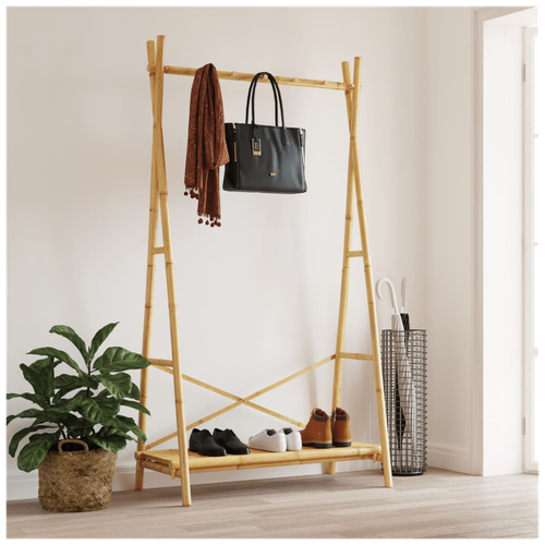 vidaXL Clothes Rack with Shelf 102x50x190 cm Bamboo