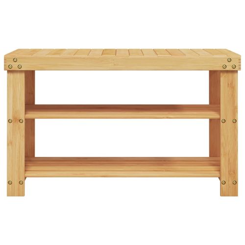 vidaXL Shoe Rack 3-Tier 70x27.5x45 cm Bamboo