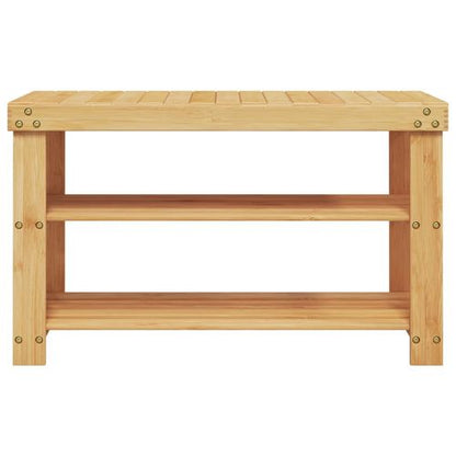 vidaXL Shoe Rack 3-Tier 70x27.5x45 cm Bamboo