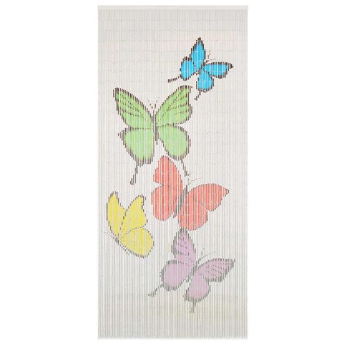 Bamboo Insect Door Curtain - Elegant 90x200 cm Multicolour Design - Bamboo Can Do