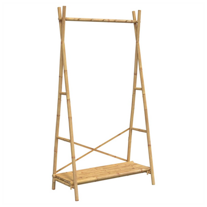 vidaXL Clothes Rack with Shelf 102x50x190 cm Bamboo